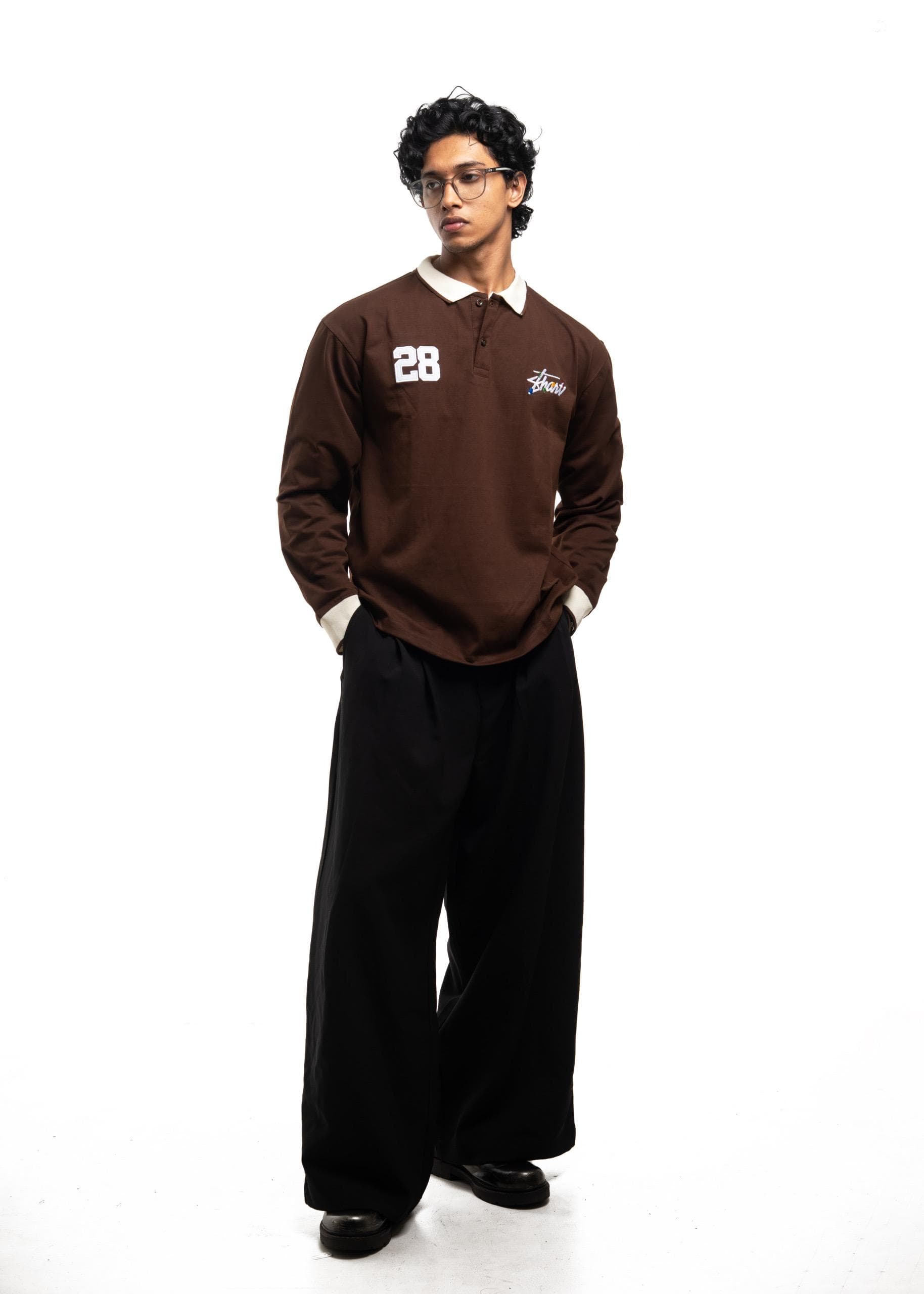 Brown Rugby Polo