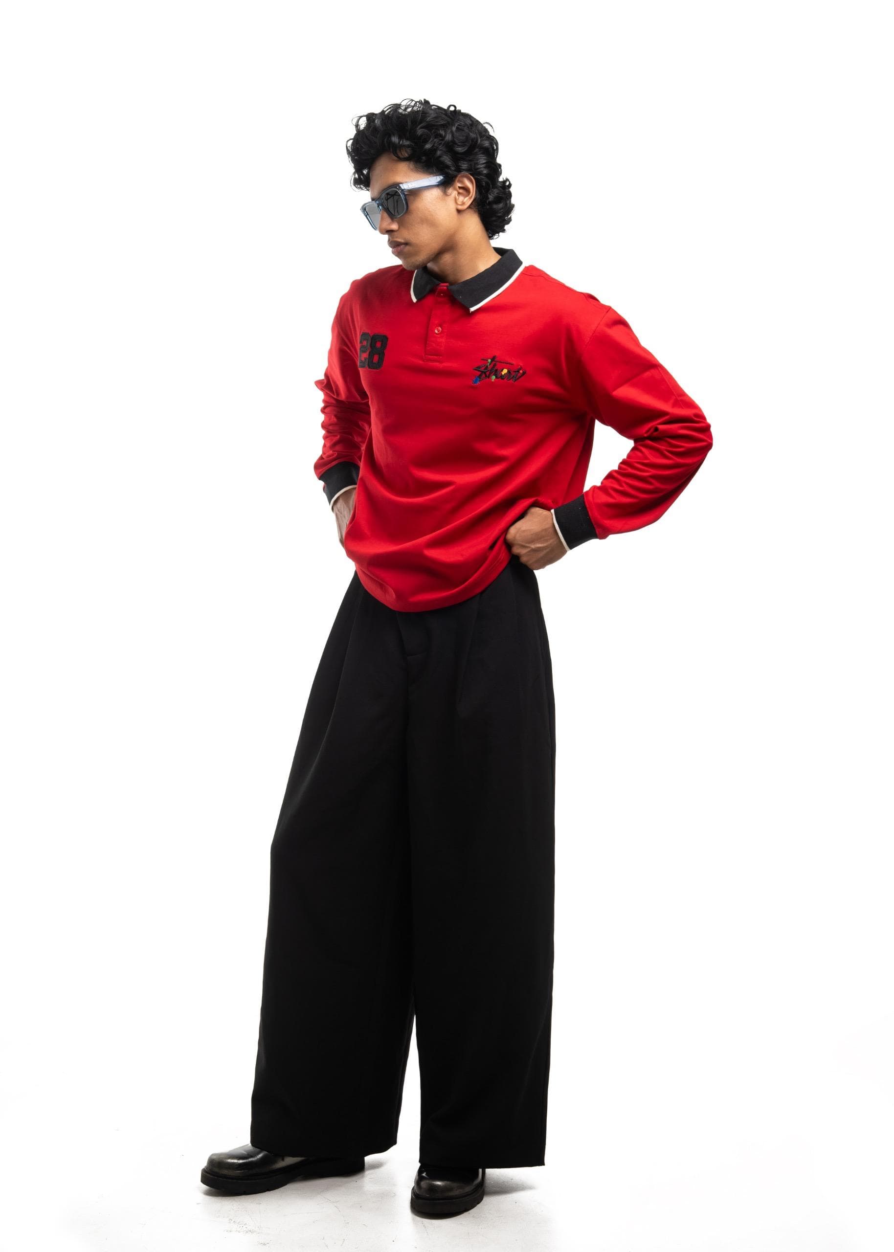 Red Rugby Polo
